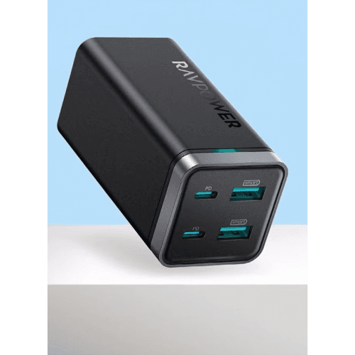 RavPower Pioneer 4 - Port 65W PD Desktop Chargers - Black