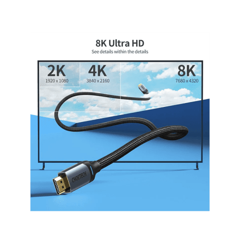 Choetech 8K HDMI to HDMI 2M Cable - Black