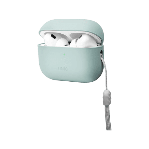 Uniq Hybrid Lino Liquid Silicon Case for Airpods Pro 2 - Mint Green