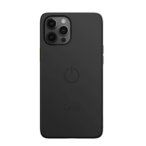 Goui Magnetic Case With Magnetic Bars for iPhone 12 / 12 Pro + Magnetic Strap - Black
