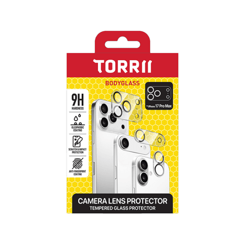 Torrii Body Glass Clear Glass Camera Lens Protector for iPhone 17 Pro Max