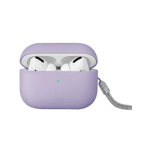 Uniq Hybrid Lino Liquid Silicon Case for Airpods Pro 2 - Lilac Lavender