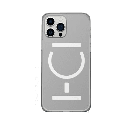 Goui Magnetic Case With Magnetic Bars for iPhone 13 Pro Max + Magnetic Strap - Transparent