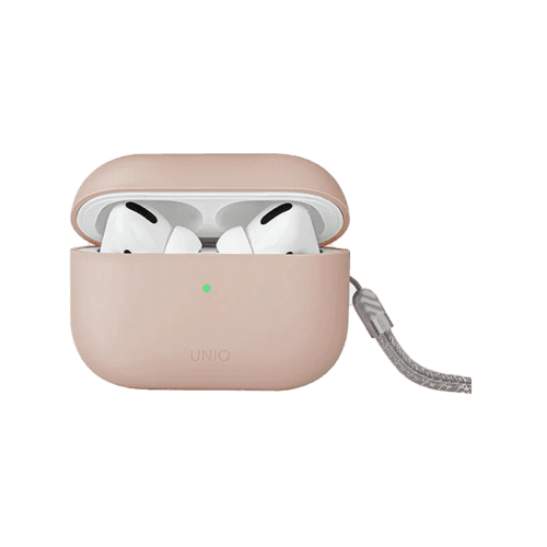 Uniq Hybrid Lino Liquid Silicon Case for Airpods Pro 2 - Blush Pink