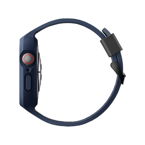 Uniq Monos 2 in 1 Strap For Apple Watch With Hybrid Case 45/44 mm - Marine Blue