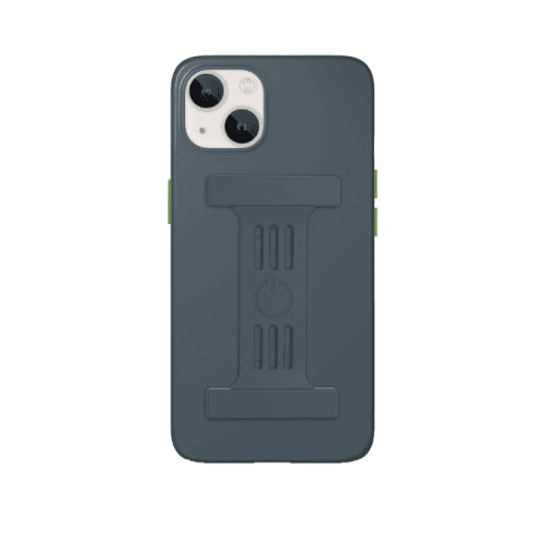 Goui Magnetic Case With Magnetic Bars for iPhone 13 + Magnetic Strap - Steel Grey
