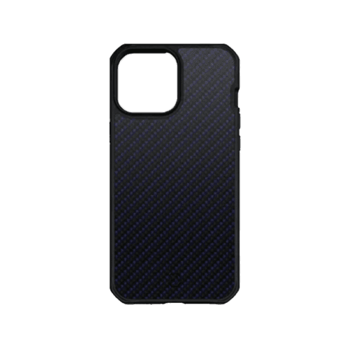 ITSKINS Hybrid Mag Carbon Series Case for iPhone 13 Pro - Blue Carbon And Blue