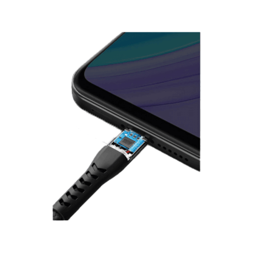 Energea Nyloflex USB-A to USB-C 480Mbps Cable 1.5M - Black