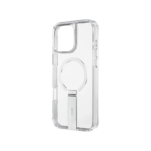 Uniq Hybrid Eleva MagSafe Case with Vertical Stand for iPhone 16 Pro – Lucent Clear