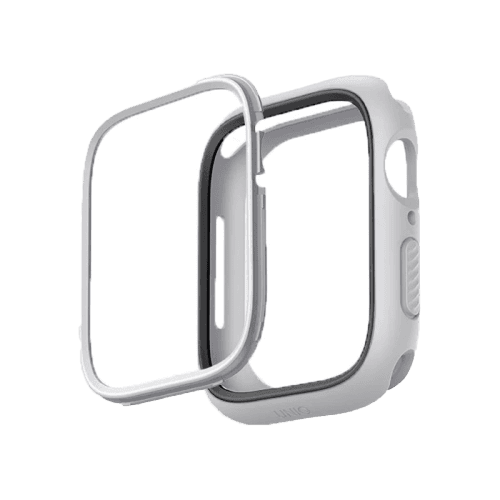 Uniq Moduo Case With Interchangeable Bezel for Apple Watch 45/44 mm - Chalk/Stone Grey