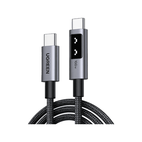 Ugreen Uno USB-C to USB-C 480Mbps 100W Fast Charging Cable 1m (5A Max) - Black