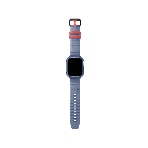Skinarma Saido 2 in 1 Strap For Apple Watch With Case 45/44MM - Dark Blue