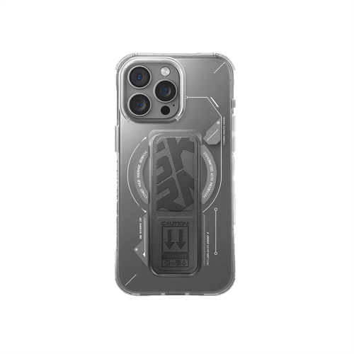 SkinArma Helio MagSafe Case With Grip Stand for iPhone 16 Pro - Titanium