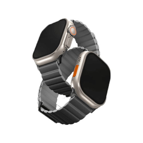 Uniq Revix Premium Edition Reversible Strap For Apple Watch 49/45/44/42mm - Charcoal Grey / Ash Grey