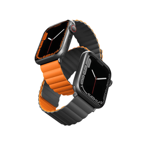 Uniq Revix Reversible Strap for Apple Watch 42/44/45mm - Charcoal Grey / Orange