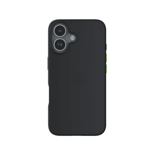 Goui Magnetic Case With Magnetic Bars for iPhone 17 + Magnetic Strap  - Black Stone