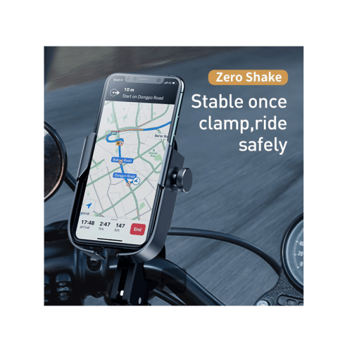 Baseus Armor Motorcycle Adjustable Holder - Black