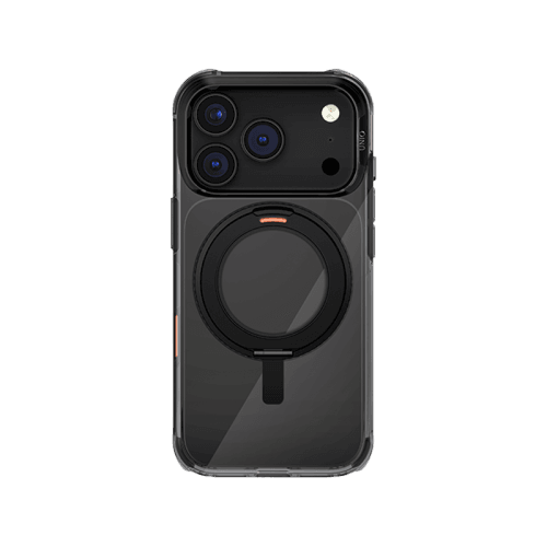 Uniq Hybrid Swivix With 360 Rotating Kickstand MagSafe Case for iPhone 17 Pro - Carbon Black