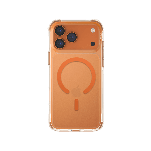Uniq Hybrid Lifepro Xtreme Magsafe Case for iPhone 17 Pro Max - Frost Clear / Volt Orange