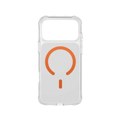 Uniq Hybrid Lifepro Xtreme Magsafe Case for iPhone 17 Pro Max - Frost Clear / Volt Orange