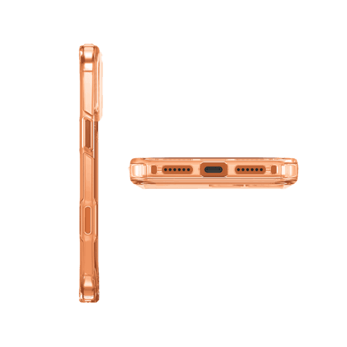 Uniq Hybrid Lifepro Xtreme Magsafe Case for iPhone 17 Pro Max - Frost Clear / Volt Orange