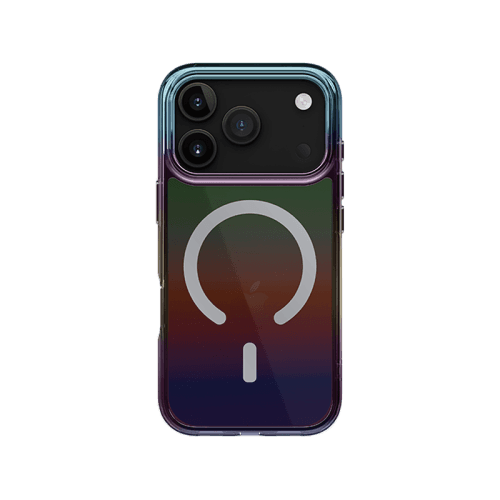 Uniq Hybrid Iridescia MagSafe Case for iPhone 17 Pro Max - Midnight Quartz