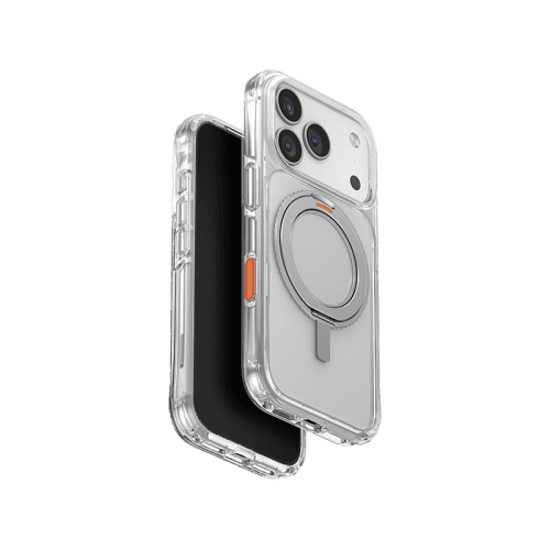 Uniq Hybrid Swivix With 360 Rotating Kickstand MagSafe Case for iPhone 17 Pro Max - Lucent Clear