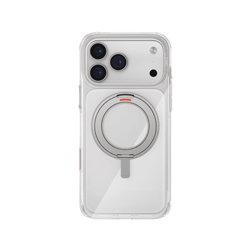 Uniq Hybrid Swivix With 360 Rotating Kickstand MagSafe Case for iPhone 17 Pro Max - Lucent Clear
