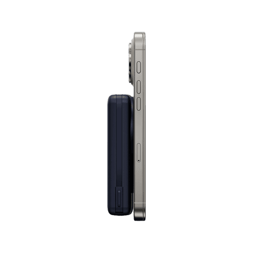 Energea MagPac Pro Plus MagSafe 10000mAh Power Bank  Built-In USB-C Cable With Built In Stand - Blue