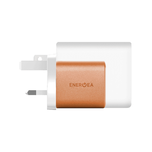 Energea AmpCharge 1-Port USB-C & 1-Port USB-A GaN 35W Wall Charger - Orange