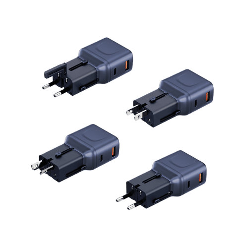 Energea Travel Go 1-Port USB-C & 1-Port USB-A 35W Travel Adapter - Blue