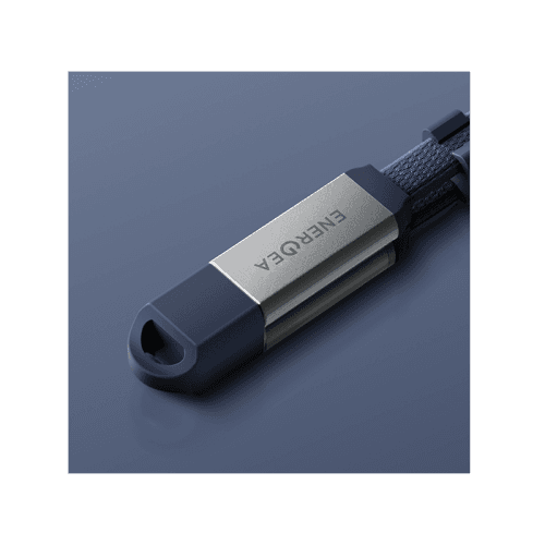 Energea Sheath Travel  2-IN-1 USB-C to USB-C + USB-A 480Mbps with 60W Cable 1.2M - Blue