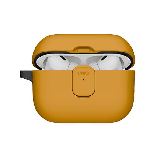 Uniq Clyde Lock case for Airpods Pro 3 - Racing Yellow / Dark Grey