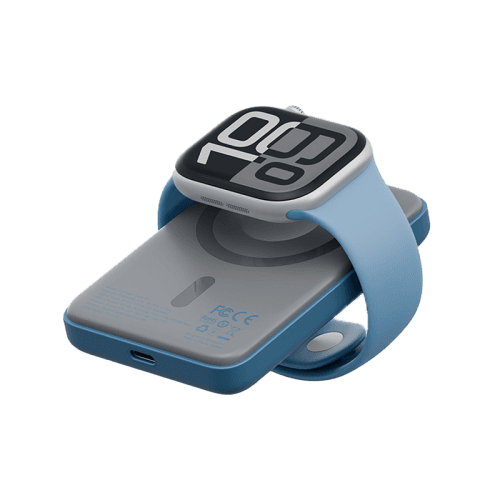 Bazic GoPower Snap 3-In-1 MagSafe with Apple Watch Charger 5000mAh Power Bank - Bubblegum