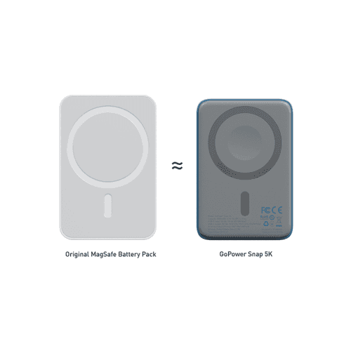 Bazic GoPower Snap 3-In-1 MagSafe with Apple Watch Charger 5000mAh Power Bank - Bubblegum