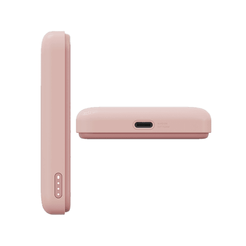 Bazic GoPower Snap 3-In-1 MagSafe with Apple Watch Charger 5000mAh Power Bank - Peach