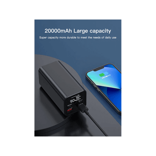 Engage 100W PD 20000mAh Power Bank With LED Display - Black