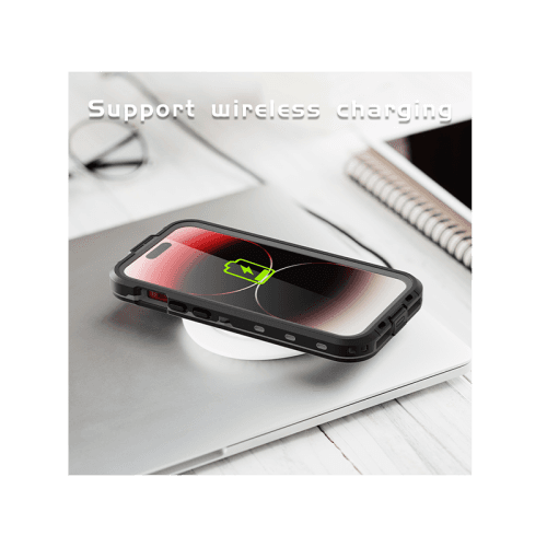 ShellBox DOT MagSafe With Water Proof Case for iPhone 15 Pro - Black