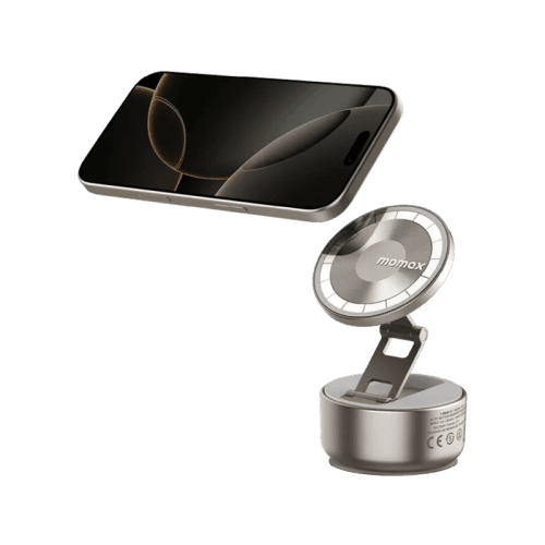 Momax One-Snap Go Magnetic Suction Phone Stand - Titanium