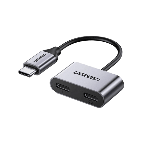 Ugreen USB-C to 2-Port USB-C Hub Converter - Black