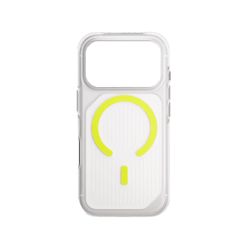 Uniq Hybrid Combat Active MagSafe Case for iPhone 17 Pro - Frost Clear / Lume Light