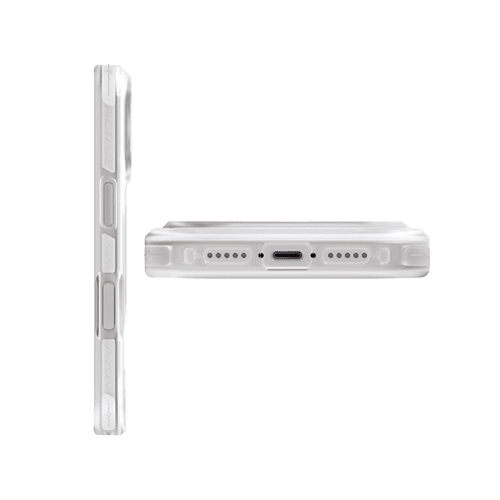 Uniq Hybrid Combat Active MagSafe Case for iPhone 17 Pro Max - Frost Clear / Lume Light