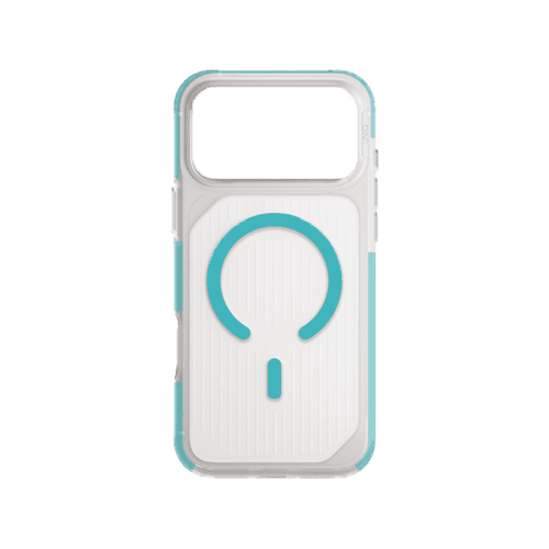 Uniq Hybrid Combat Active MagSafe Case for iPhone 17 Pro - Frost Clear / Turquoise