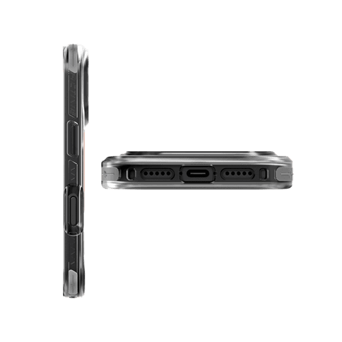 Uniq Hybrid Combat Active MagSafe Case for iPhone 17 Pro Max - Frost Smoke / Orange