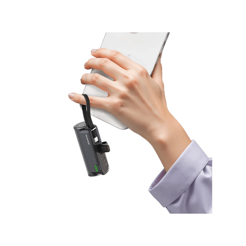 Sharge Flow Mini 2 USB-C With Built-in USB-C 5000mAh Power Bank - Black