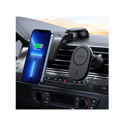 Ugreen Magnetic Phone Holder 15W Wireless Charger - Black