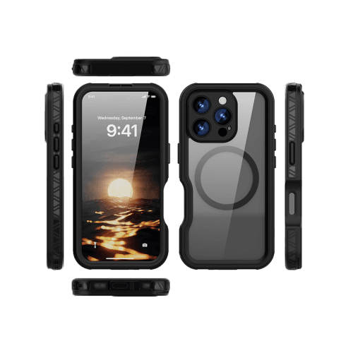 ShellBox GT MagSafe With Water Proof Case for iPhone 16 Pro - Black
