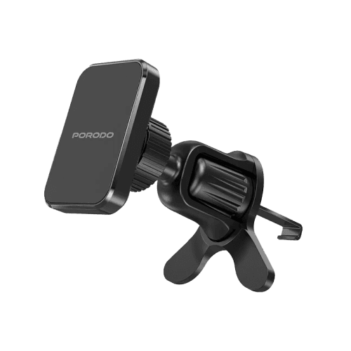 Porodo 2 In 1 Magnetic Car Phone Holder - Black