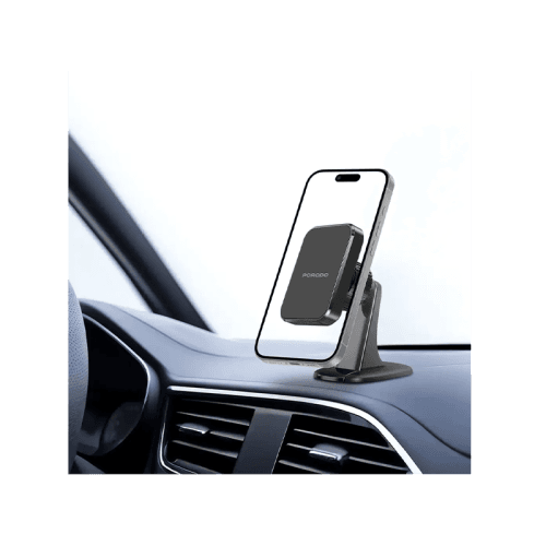 Porodo 2 In 1 Magnetic Car Phone Holder - Black