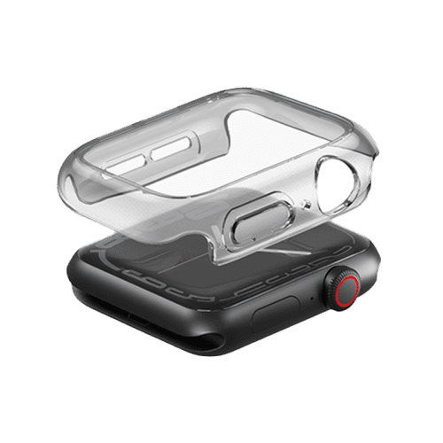 Uniq Hybrid Garde Watch Case With Screen Protector for Apple Watch 40MM - Smoked Tinted Grey